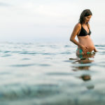 fotografia embarazo en la playa